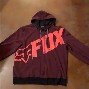 Fox Head Zip Up Hooded Jacket
